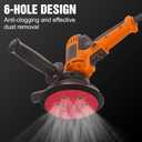 100 Pcs 6 inch Sanding Discs 180 Grit 6 Hole Hook and Loop Round Sandpaper for Random Orbital Sander