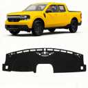 KUST Black Dash Cover for Ford Maverick 2022-2024 2025 2026 (Hybrid)(XL, XLT, Lariat) Polyester Dashboard Cover Non-Slip Center Interior Accessories for Maverick Sunshade No Glare (56.69''16.93''(Ford Maverick 22-present)