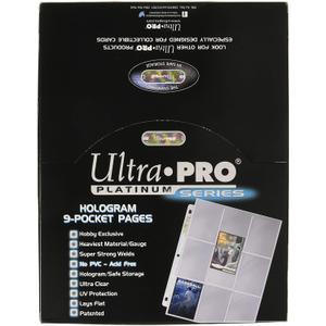 Ultra Pro 9 Pocket Pages Platinum Series - 100 Pages of Card Sleeves for Trading Card Binder and More