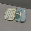 Momcozy Bottle Brush Set - Baby Bottle Cleaner Kit with Silicone Brush, Nipple Brush, Straw Brush, Soap Dispenser, Drying Rack - 7 in 1 Bottle Cleaning Tool for Home and Travel, Green (Classic Style)