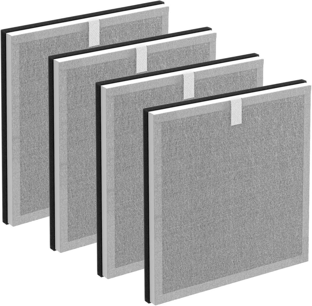 4-Pack 3-in-1 Purezone Replacement Filter, Compatible with Pure Enrichment PureZone Air Purifier, H13 Grade True HEPA Filter, Part#PEAIRFIL
