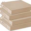 IPYNBAP Outdoor Chair Cushions Set of 4 -Waterproof Outdoor Seat Cushions for Patio Furniture, Patio Chair Cushion with Handle and Ties, Out Door Chair Pads,19x19x3-Square, Beige