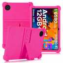 ATOOZ for DOOGEE Tab A9 Case 10.1 Inch 2025,Soft Silicone Kids Case for DOOGEE Tab A9 Pro 10.1 Tablet with PC Stand (Rose Red)
