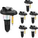 Set of 6 Ignition Coil Pack Compatible with 04-06 GMC Canyon, 02-05 Envoy, 04-06 Chevy Colorado, 06 Isuzu i-280, 07-08 i-290, 06 i-350, 05-09 Saab 9-7, 04-05 Buick Rainier Replace UF303 C1395