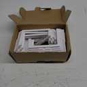 6pcs 4x4(Actual: 3 5/8" x3 5/8") Post Base Cover, Split Style Vinyl Post Skirt Black for Iron Stair railings, Balcony railings,Patios, Porches (White)