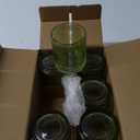 Kate Aspen Hobnail Beaded Floral Green Drinking Glasses Set of 6, (10 oz) Vintage Glassware Set Cocktail Glass Set, Juice Glass, Water Cups | Great Hostess Gift & Gift for New Home Owners