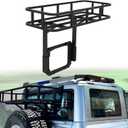 Rear Cargo Basket on OE Tailgate, Luggage Storage Carrier Spare Tire Cargo Rack Compatible with 2021 2022 2023 2024 2025 Ford Bronco (2/4 Doors, Bolt-On)- Not for Bronco Sport