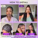 Feather Crochet Human Hair 20 Inch Deep wave Human Crochet Hair for Black Women, Miracle Knots Crochet Human Hair Extensions, Pre-Separated 50g, Reusable – #1B Natural Black