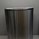 KOHLER 13-Gallon Stainless Steel Step Trash Can, Stainless Steel, Hands-Free Pedal, Quiet-Close Lid, Fingerprint-Resistant, Durable, K-20940-ST