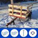 Lonffery 8 Sets Trailer Stake Sides Brackets, Corner Brackets with Screws for Wood, Utility Trailer