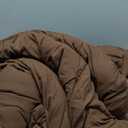 CozyLux King Size Comforter Set Brown, 7 Pieces Pintuck Bed in A Bag Brown Comforter King Size, Pinch Pleat Bedding Set with All Season Comforter, Sheets, Pillowcases & Shams