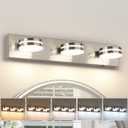 3 Light Bathroom Light Fixtures 23.62in Brushed Nickel Vanity Light, 3-Light,24Inch