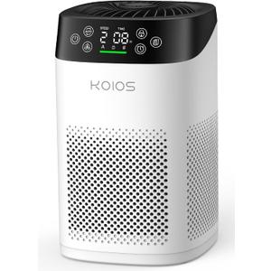 Air Purifiers for Bedroom Home, KOIOS H13 True HEPA Air Purifier for Large Room Pet Hair Filter Covers Up to 1200 ft, Air Quality Sensor, Fragrance Sponge, Air Cleaner for Smoke Odor Dander Pollen