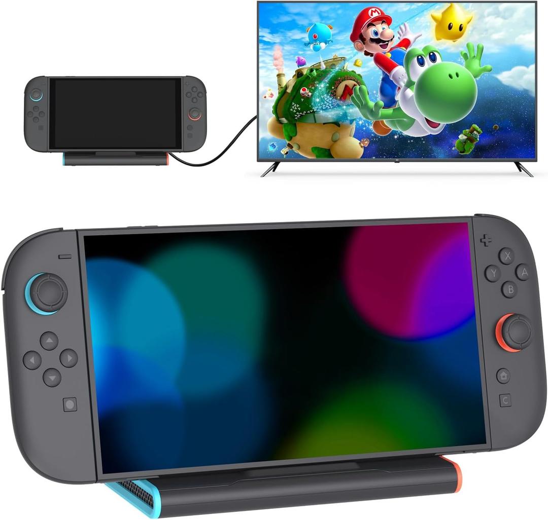 Switch 2 TV Dock, 4K@60Hz, 60w Fast Charging Port, 3 USB3.0 Port