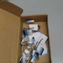 Sunlit Ombre Blue Decorative Shower Curtain Hooks, Blue Navy Shower Curtain Rings, Resin, Bathroom Decoration Stripes Shower Curtain Hooks-12 Pack