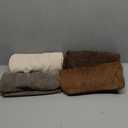 MIULEE Pack of 4 Decorative Throw Pillow Covers 20x20 Inch Brown Chenille Textured Throw Pillows Boho Farmhouse Rustic Accent Cushion Covers for Vintage Modern Home Decor Couch Sofa Bed Living Room