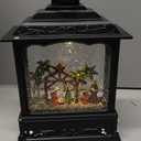 GenSwin Nativity Musical Lighted Water Lantern Christmas Snow Globe with 6 Hour Timer, Battery Operated & USB Powered Singing Swirling Glitter Snow Globe Lantern Christmas Holiday Home Decor Gift(11”)