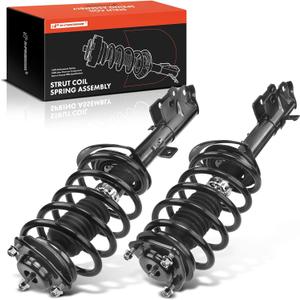 A-Premium Front Complete Struts Compatible with Jeep Compass 2012-2017, Patriot [FWD] 2011-2017 - 2x Replacement Suspension Shock Absorber with Coil Spring Assembly