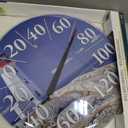 EZREAD Hanging Dial Thermometer 840-1215 Weather Thermometers for Indoor and Outdoor Use, Large 12.5 Inch Diameter, Easy to Read Numbers, Lighthouse