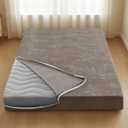 H.VERSAILTEX Full Size Armless Futon Mattress Covers for Traditional Japanese Futon Mattress Soft Chenille Couch Slipcovers Floor Mats Sofa Protector Zippered Sleeper Sofa Cover,Taupe