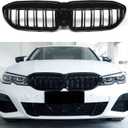 Front Grill/Grilles Kidney Grill Replacement for BMW 3 Series G20 2019-2022 (Gloss Black)
