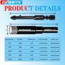 DKIBBITH 10 Pack Dry Diamond Drill Bits & Tile Drill Bit Set for Ceramic, Porcelain, Marble, Granite, Stone, Glass - Round Shank 3/16"(x2), 1/4"(x3), 5/16", 3/8", 1/2"+2Pack Masonry Drill Bits1/4