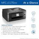 Brother MFC-J1170DW Wireless Color Inkjet All-in-One Printer with Mobile Device Printing, NFC, Cloud Printing & Scanning, Refresh Subscription and Amazon Dash Replenishment Ready
