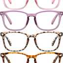 CCVOO - Anteojos de lectura para mujeres y hombres, con filtro de luz azul, lectores, anteojos unisex para computadora, lentes de cerca (C 6 Pack Mix)