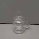 Creano Tea Glass with Infuser and Lid 400ml - Large Tea Cup - Microwave & Dishwasher Safe - Loose Leaf Tea Maker Gift Set (1 Piece (Pack of 1))