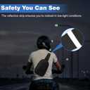 Hoedia Crossbody Sling Bag for Men Women, Shoulder Cross Body Bag EDC Back Pack with Reflective Strip and Multi-pocket
