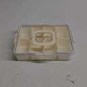 Snackle Box Container, Dishwasher Safety - Divided Serving Tray with Lid and Handle, Charcuterie Board for Portable Snack Platters - Clear Organizer for Fruits Snacks,Perfect for Road Travel, Cream