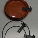 alfyng 3 Bird Feeder Trays Parrots Bath Bowl, Tree Mounted Installed on Wooden Fence Wall Tree Deck Stakes with Heavy Duty Iron Ring, Bird Bath Spa Tray Feeders for Indoor and Outdoor (3 Pack Brown)