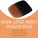Afro Kinky Bulk Human Hair, 4C Afro Kinky-Curly Bulk Human Hair for Twist Mini Twists Braiding and Dreadlock Extensions 50g/Pack (T30, 16 Inch)