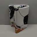 Car Trash Can Hanging, Watercolor Tie-Dye Graffiti Soccer Waterproof Auto Garbage Bin Universal Vehicle Waste Container, 3.5L Capacity