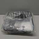 CXWXC Rear Bike Basket - Bicycle Rear Basket with Cargo Net and Waterproof Cover - Rear Mount Aluminium Bike Basket Large Capacity