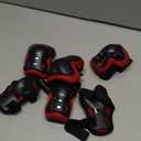 BOSONER Kids/Youth Knee Pad Elbow Pads Guards Protective Gear Set for Roller Skates Cycling BMX Bike Skateboard Inline Skatings Scooter Riding Sports (Small (3-8 years), Black / Red)