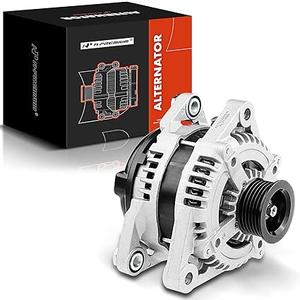 A-Premium Alternator Compatible with Hyundai & Kia - Santa Fe 13-18, Genesis 12, Azera 12-17, Cadenza 14-16, K900 16-17, Sedona 11-12 14-18, Sorento 11 15-18 - 12V 150A Clockwise 6-Groove Pulley