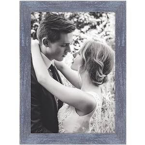 5.5x8.5 Picture Frame Blue, Rustic Natural 8.5x5.5in Photo/Portrait/Poster/Art Frame, Wall Hanging/Tabletop, Horizontal/Vertical Display Gallery Family Wedding Memorial Pic Frame Gift 5.5x8.5 Picture Frame Blue, Rustic Natural 8.5x5.5in Photo/Portrait/Poster/Art Frame, Wall Hanging/Tabletop, Horizontal/Vertical Display Gallery Family Wedding Memorial Pic Frame Gift