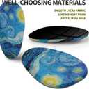 Hokafenle Ergonomic Mouse Pad Wrist Support, Terraced Slope Carpal Tunnel Wrist Pad for Mouse with Unibody Memory Foam, Wrist Rest Pain Relief Mousepad (Starry Night, 11.8x7.9 in)