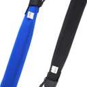 ILHSTY Bat Protector Sleeve for Baseball & Softball, Bat Warmer & Cover With Hook (Black, Blue)