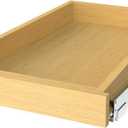 Wooden Pull out Cabinet Organizer 14" W x 21" D x 3.35" H, Heavy Duty Slide Out Drawers Pull-Out Home Organizers for Kitchen Cabinets