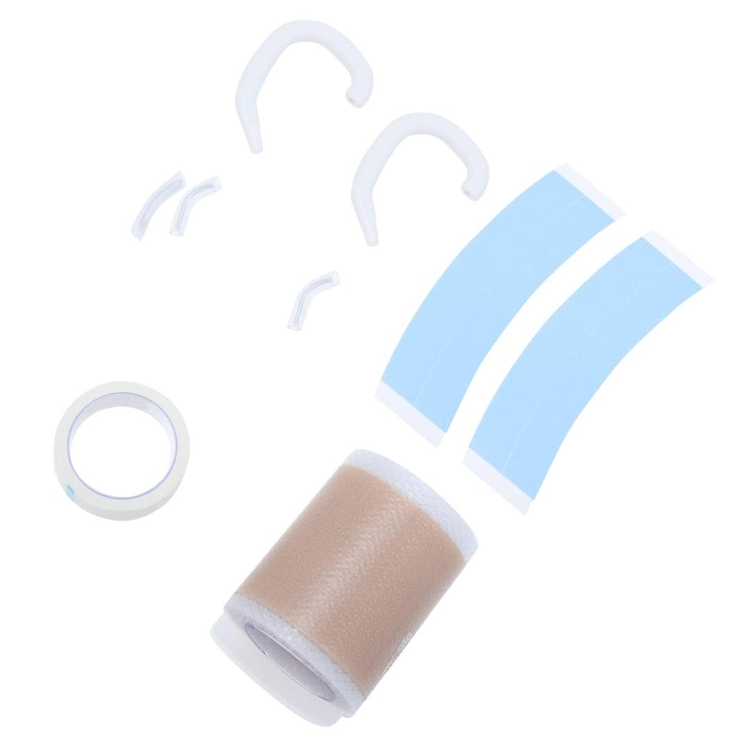 Kisangel Baby Ear Corrector Silicone Auricle Correction Patch - Comfortable for Sleeping, Eating, Playing - Prevents Improper Ear Position - 1.96x1.57x1.57in