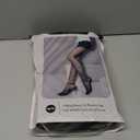 EXQUISLIFE Fleece Lined Tights Sheer Women - Fake Translucent Warm Pantyhose Leggings Sheer Thick Tights, for Winter (Medium, Black+black)