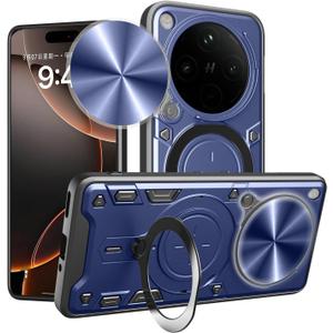 Compatible with Oppo Find X8 5G Case,with Slide Camera Lens Cover Compatible with Oppo Find X8 5G CPH2651 Case Blue