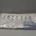 Chenille Cotton Diamond Rug 21x34 Inches - Light Grey, Reversible Small Soft Washable Front Door Mat Ideal for Kitchen, Entryway, Bathroom | Farmhouse Boho Accent Indoor Throw Rugs for Bedroom, Patio