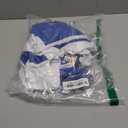 Vssjavun Women 2 Piece Outfit Color Block Long Sleeve Zip Drawstring Cropped Jacket Bodycon Long Pants Set Sweatsuit (Small, Royal Blue)