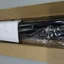 2 Pack Black Spring Tension Curtain Rods 30 to 63 Inch Adjustable Expandable Spring Loaded Curtain Rods No Drilling Suitable for Small Short Tension Rods 33-59 Inch Doors, Windows, Closet