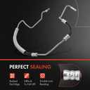 A-Premium Power Steering Pressure Hose Line Assembly Compatible with Cadillac DTS 2006-2011, DeVille 2000-2005, Seville 2000-2004, V8 4.6L, Pump To Hydraulic Brake Booster (Pump End)