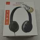 GPX IAH57B Wired Headphones Padded 3-d Accs Swivel Earcups/adjustable Headband