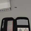 Case Compatible with Miyoo Mini Plus Portable Game Console, Holder for Handheld Game Player and External TF Card 64G, with Mesh Pocket for Charging Cable, Batteries and Accessories- Black (Box Only)